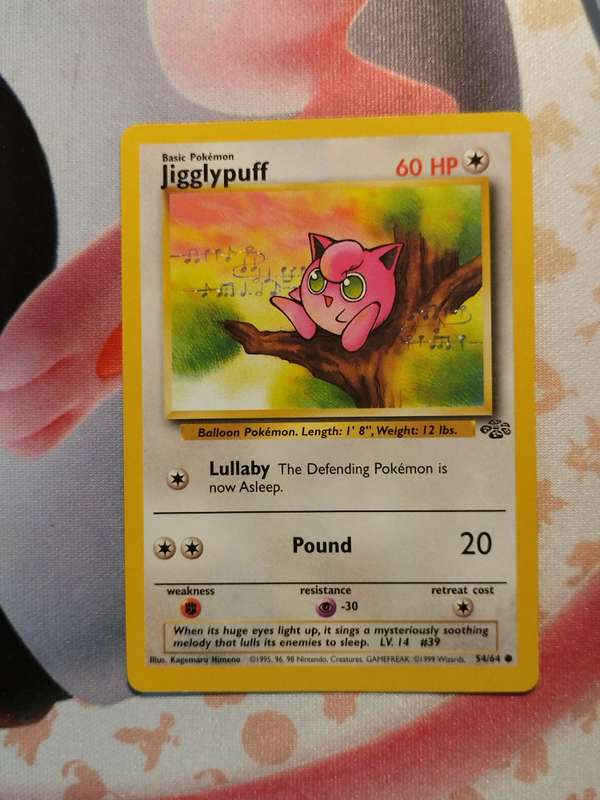 Pokemon Trading Card Game - Jigglypuff #54 Pokemon Jungle (2)