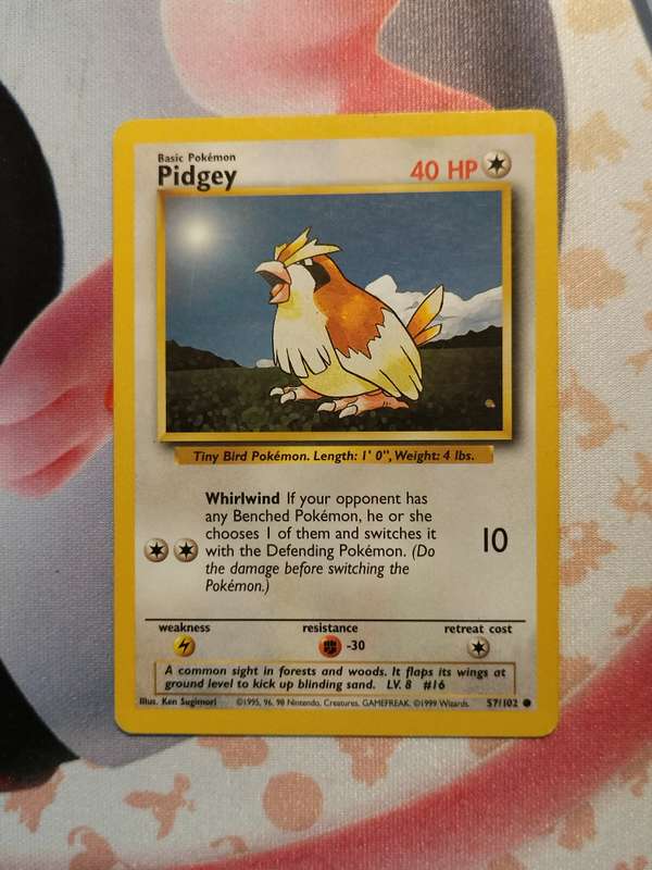Pokemon Trading Card Game - Pidgey #57 Pokemon Base Set (2)