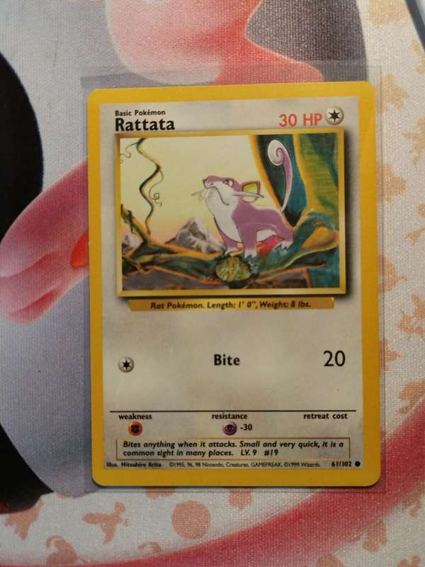 Pokemon Trading Card Game - Rattata #61 Pokemon Base Set (1)