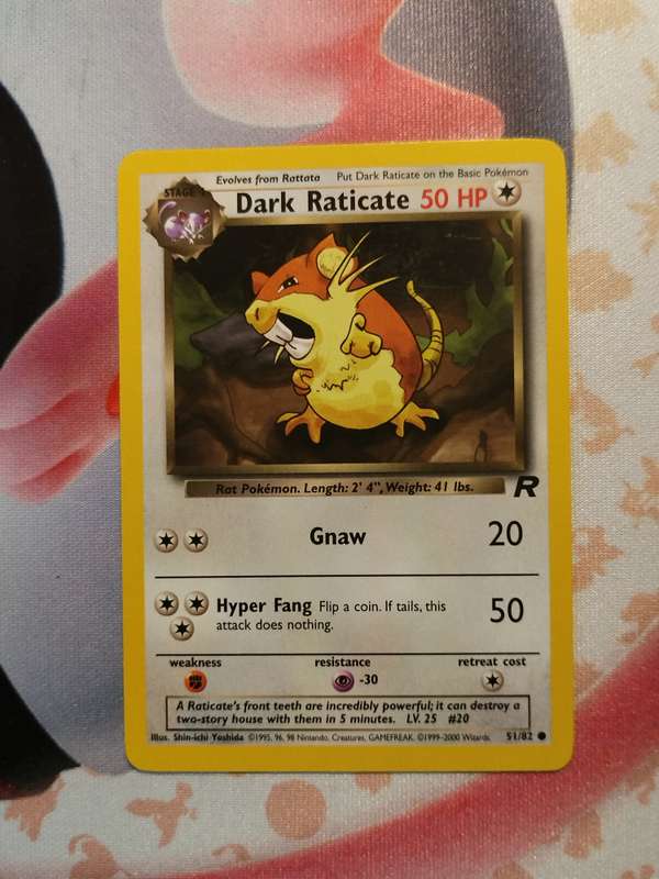 Pokemon Trading Card Game - Dark Raticate #51 Pokemon Team Rocket (2)