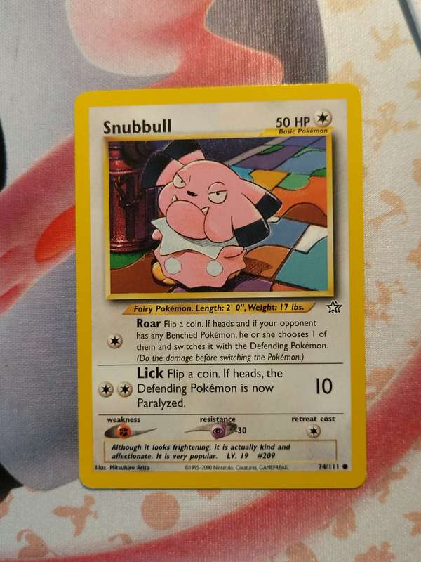 Pokemon Trading Card Game - Snubbull #74 Pokemon Neo Genesis