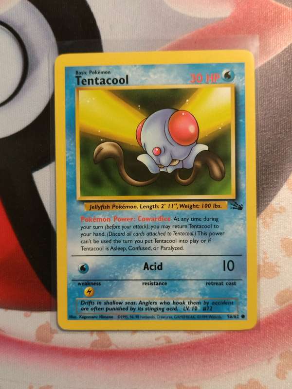 Pokemon Trading Card Game - Tentacool #56 Pokemon Fossil  (8)