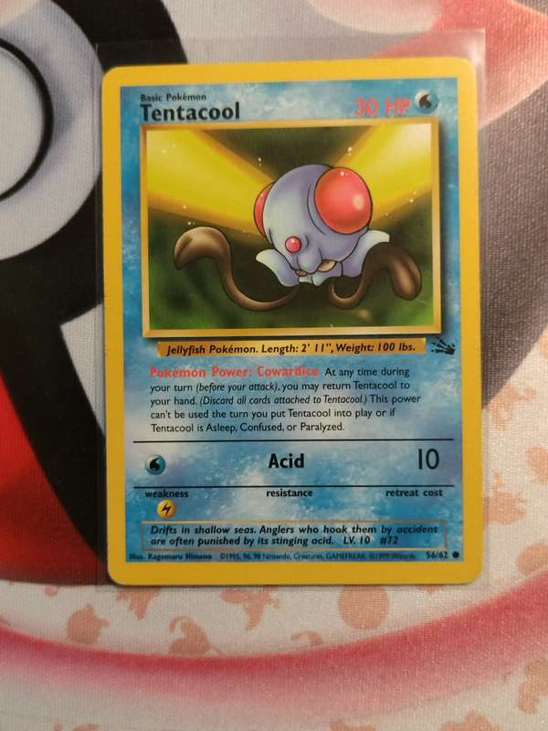Pokemon Trading Card Game - Tentacool #56 Pokemon Fossil  (6)