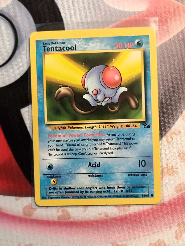 Pokemon Trading Card Game - Tentacool #56 Pokemon Fossil  (1)