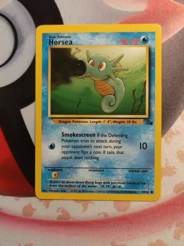 Pokemon Trading Card Game - Horsea #49 Pokemon Fossil (4)