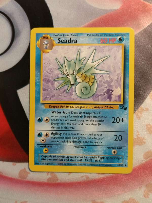 Pokemon Trading Card Game - Seadra #42 Pokemon Fossil (2)