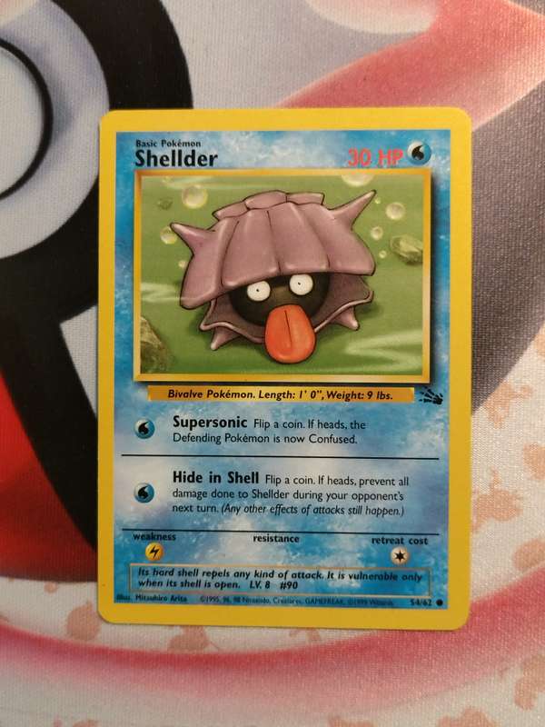 Pokemon Trading Card Game - Shellder #54 Pokemon Fossil (5)