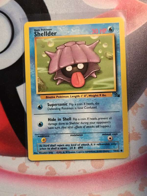 Pokemon Trading Card Game - Shellder #54 Pokemon Fossil (2)