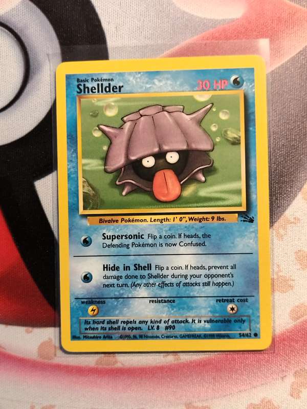 Pokemon Trading Card Game - Shellder #54 Pokemon Fossil (1)