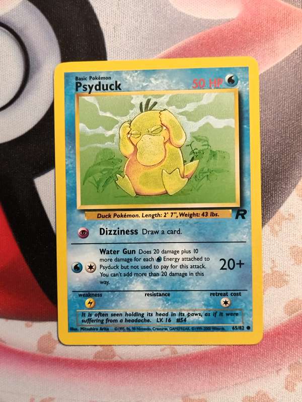 Pokemon Trading Card Game - Psyduck #65 Pokemon Team Rocket (7)