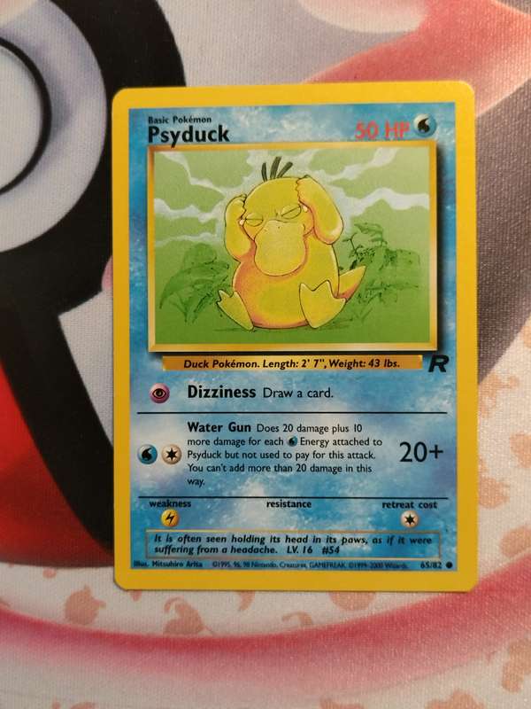 Pokemon Trading Card Game - Psyduck #65 Pokemon Team Rocket (4)