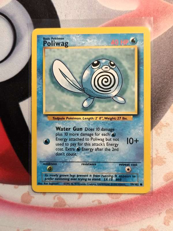 Pokemon Trading Card Game - Poliwag #59 Pokemon Base Set (2)