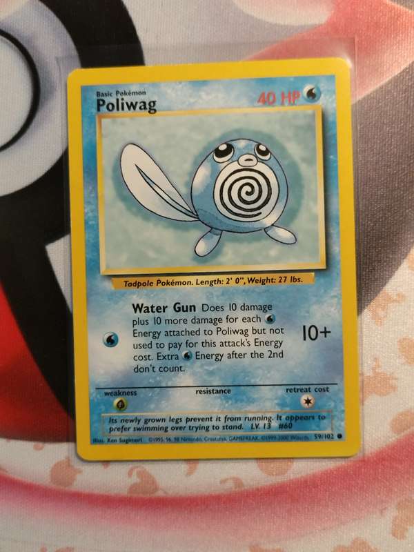 Pokemon Trading Card Game - Poliwag #59 Pokemon Base Set