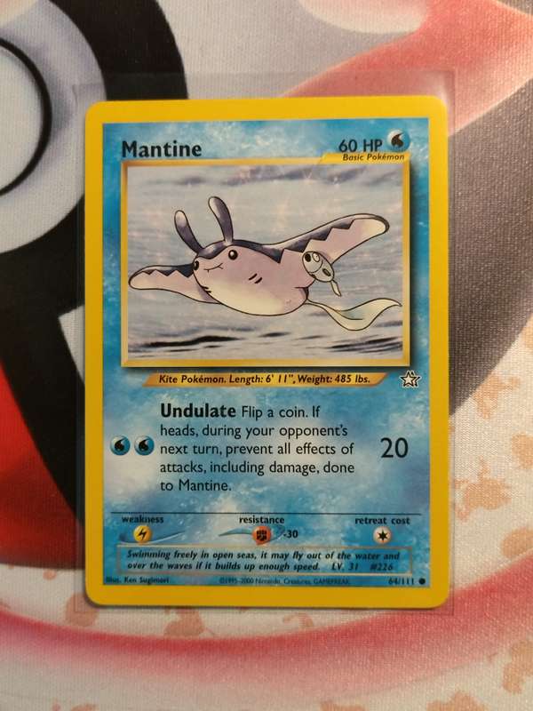 Pokemon Trading Card Game - Mantine #64 Pokemon Neo Genesis (2)