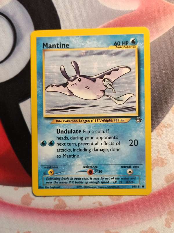 Pokemon Trading Card Game - Mantine #64 Pokemon Neo Genesis (1)