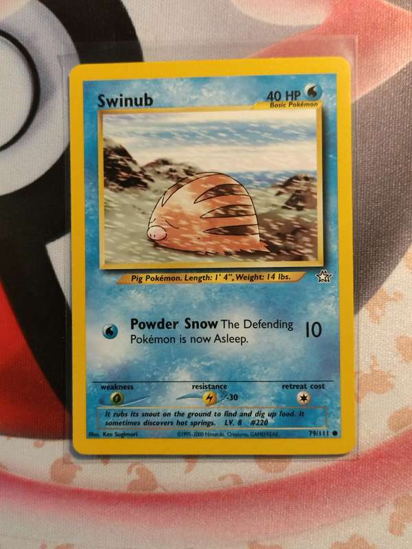 Pokemon Trading Card Game - Swinub #79 Pokemon Neo Genesis