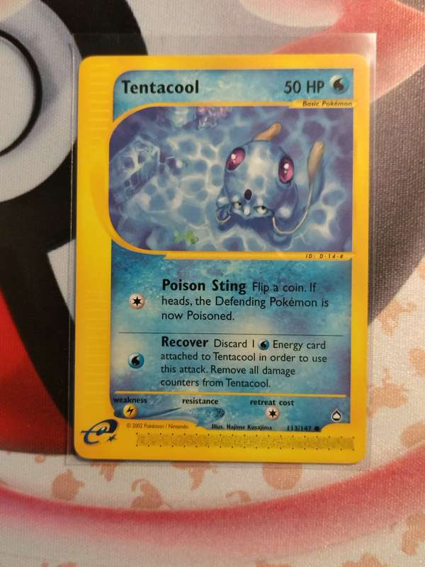 Pokemon Trading Card Game - Tentacool #113 Pokemon Aquapolis