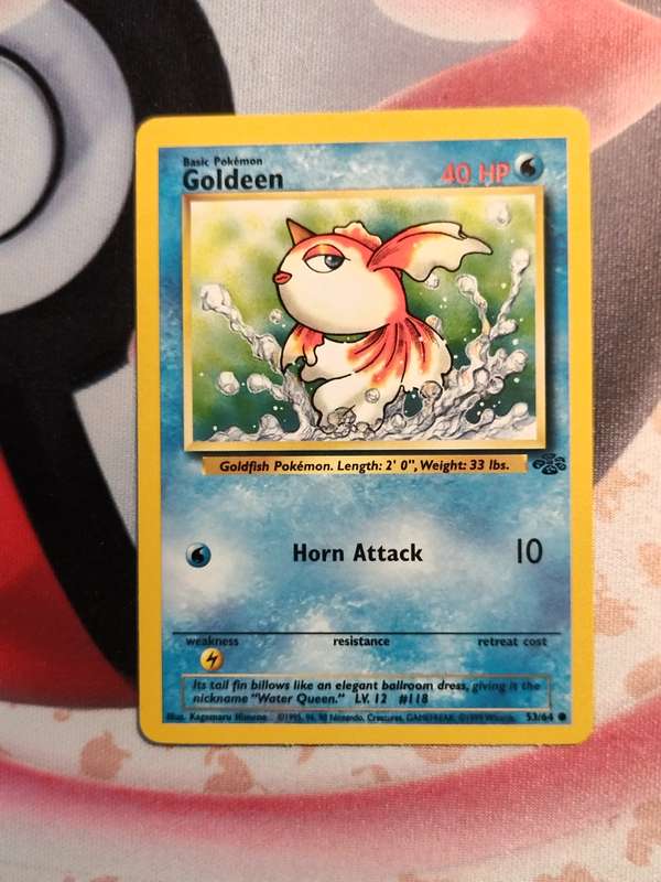 Pokemon Trading Card Game - Goldeen #53 Pokemon Jungle (4)