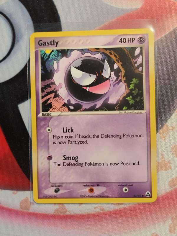 Pokemon Trading Card Game - Gastly #52 Pokemon Legend Maker