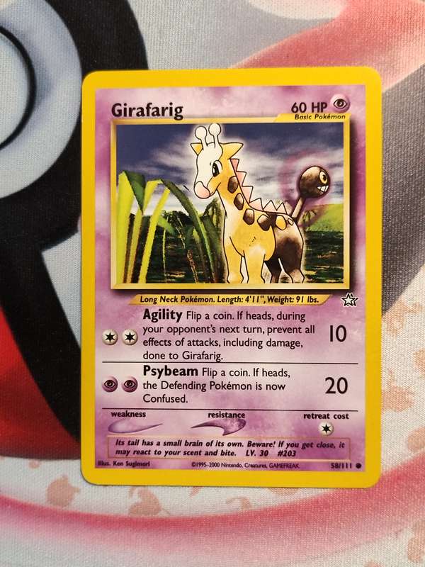 Pokemon Trading Card Game - Girafarig #58 Pokemon Neo Genesis (4)