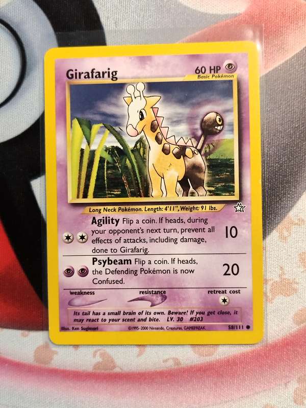 Pokemon Trading Card Game - Girafarig #58 Pokemon Neo Genesis (3)