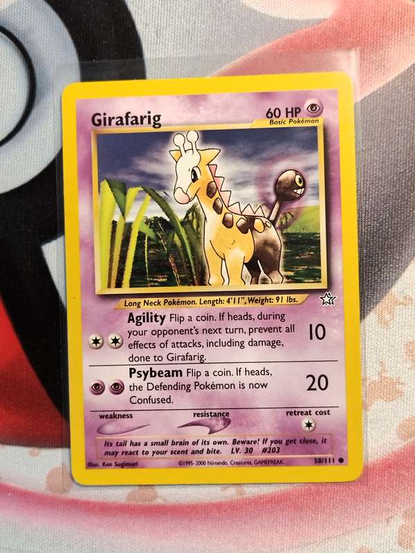 Pokemon Trading Card Game - Girafarig #58 Pokemon Neo Genesis (2)