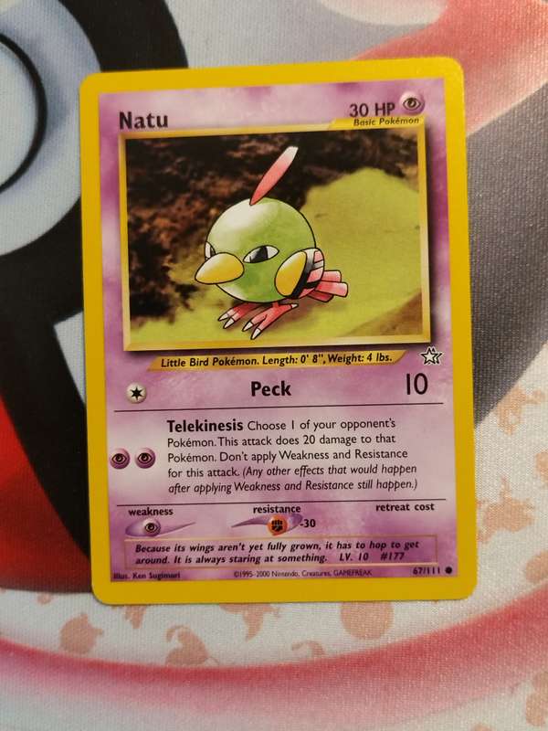 Pokemon Trading Card Game - Natu #67 Pokemon Neo Genesis (4)