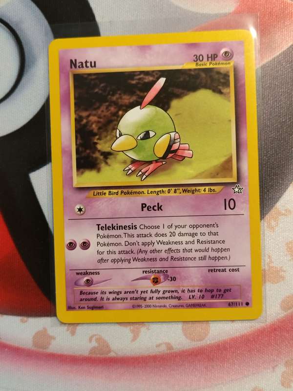 Pokemon Trading Card Game - Natu #67 Pokemon Neo Genesis (2)