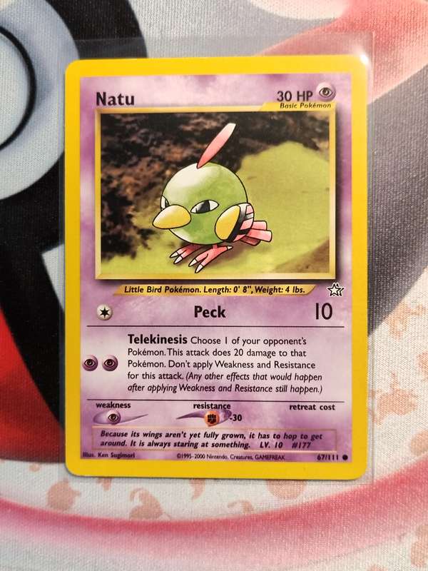 Pokemon Trading Card Game - Natu #67 Pokemon Neo Genesis (1)