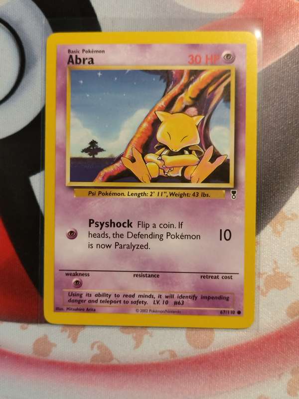 Pokemon Trading Card Game - Abra #67 Pokemon Legendary Collection