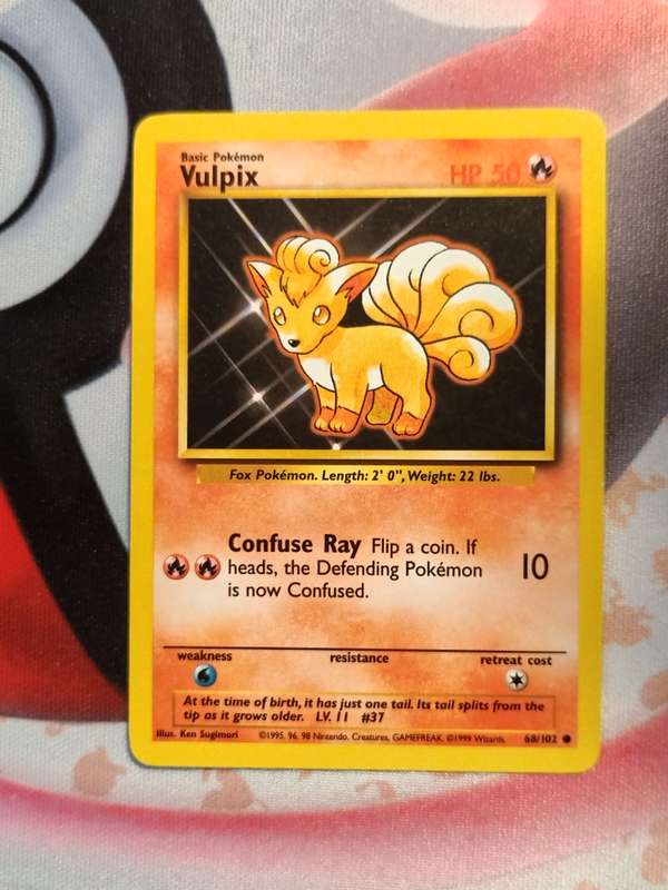 Pokemon Trading Card Game - Vulpix #68 Pokemon Base Set (3)