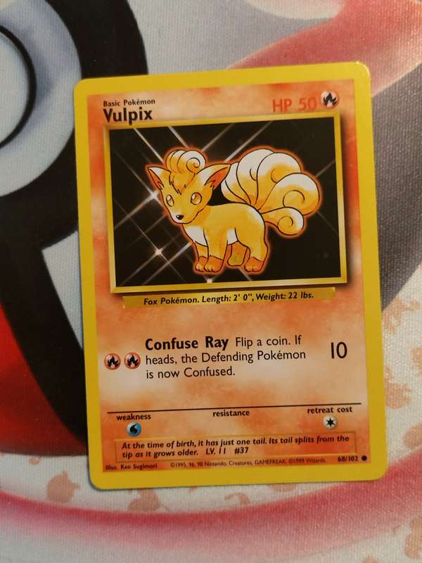 Pokemon Trading Card Game - Vulpix #68 Pokemon Base Set (2)