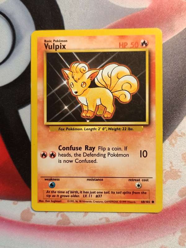 Pokemon Trading Card Game - Vulpix #68 Pokemon Base Set (1)