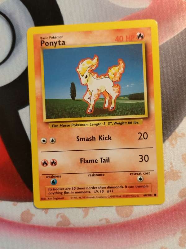 Pokemon Trading Card Game - Ponyta #60 Pokemon Base Set (2)