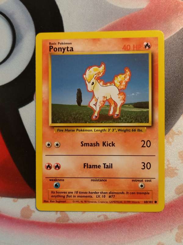 Pokemon Trading Card Game - Ponyta #60 Pokemon Base Set (1)