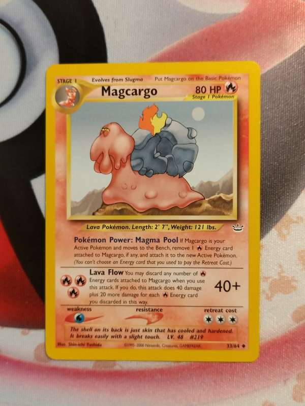 Pokemon Trading Card Game - Magcargo #33 Pokemon Neo Revelation