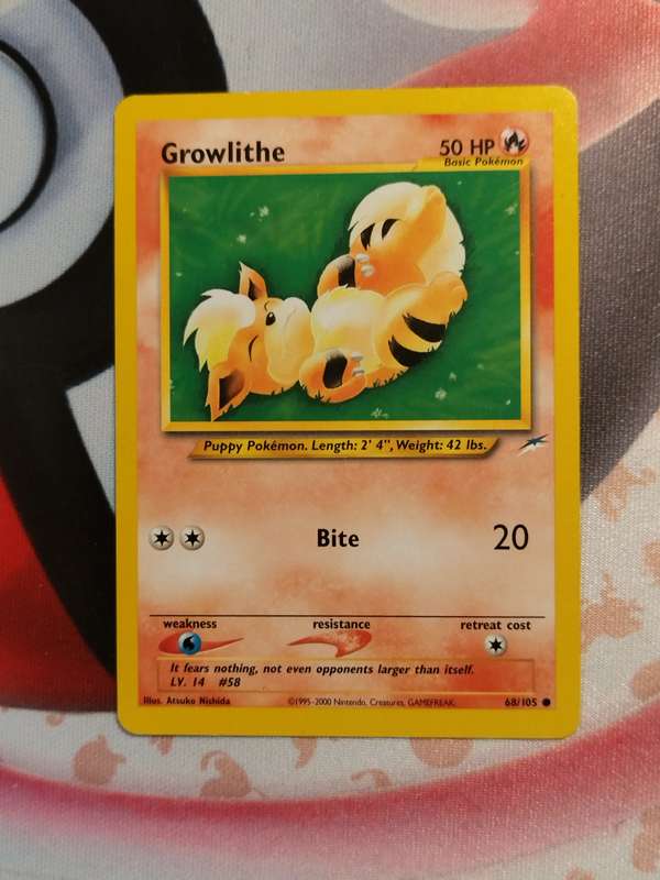 Pokemon Trading Card Game - Growlithe #68 Pokemon Neo Destiny