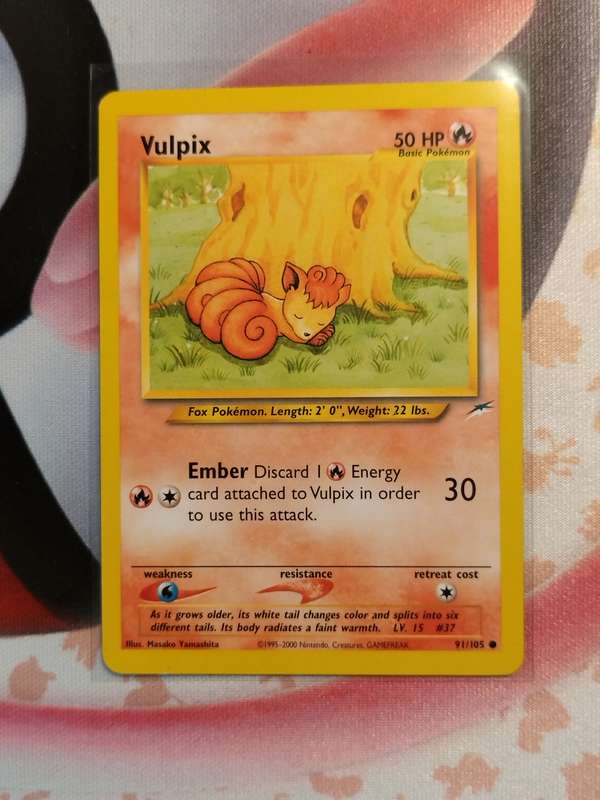 Pokemon Trading Card Game - Vulpix #91 Pokemon Neo Destiny