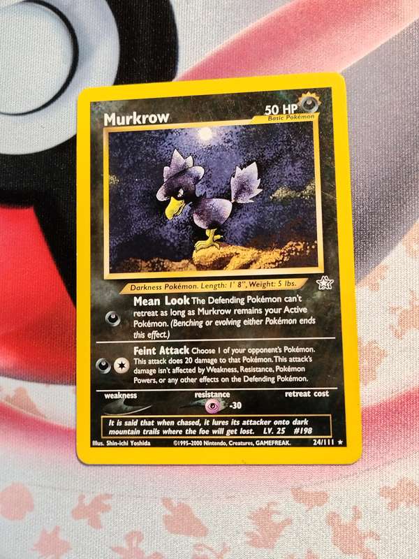 Pokemon Trading Card Game - Murkrow #24 Pokemon Neo Genesis
