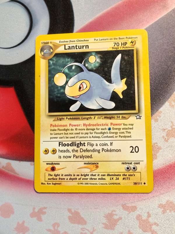 Pokemon Trading Card Game - Lanturn #38 Pokemon Neo Genesis (3)
