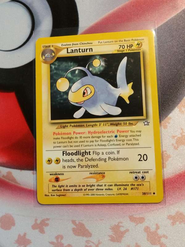Pokemon Trading Card Game - Lanturn #38 Pokemon Neo Genesis (2)