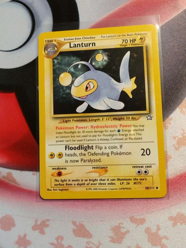 Pokemon Trading Card Game - Lanturn #38 Pokemon Neo Genesis (1)