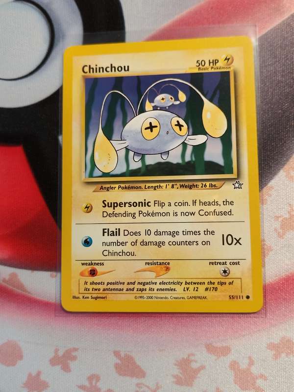 Pokemon Trading Card Game - Chinchou #55 Pokemon Neo Genesis (3)