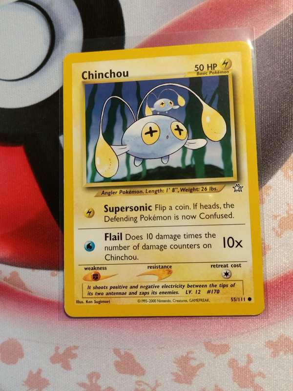 Pokemon Trading Card Game - Chinchou #55 Pokemon Neo Genesis (2)