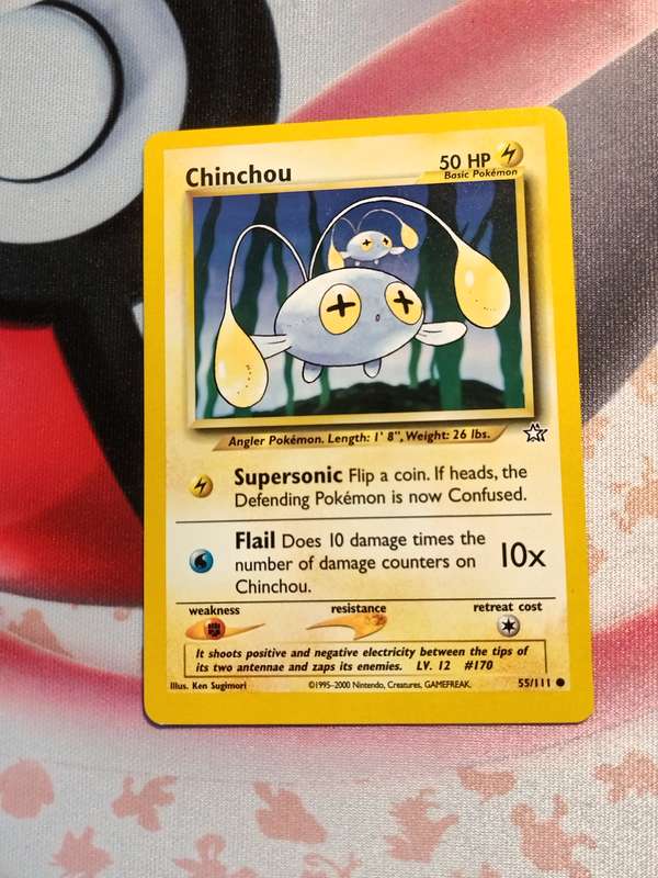 Pokemon Trading Card Game - Chinchou #55 Pokemon Neo Genesis (1)