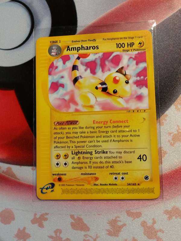 Pokemon Trading Card Game - Ampharos #34 Pokemon Expedition (2)