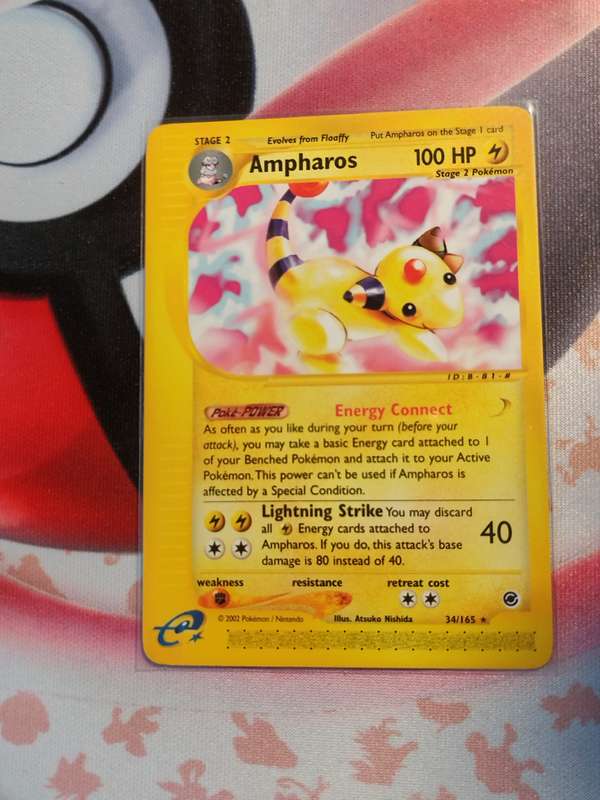 Pokemon Trading Card Game - Ampharos #34 Pokemon Expedition (1)