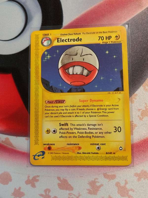Pokemon Trading Card Game - Electrode #8 Pokemon Aquapolis