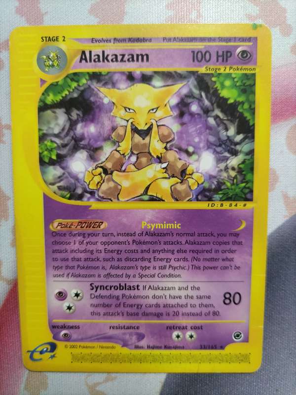Pokemon Trading Card Game - Alakazam 33/165 Non Holo Rare Expedition