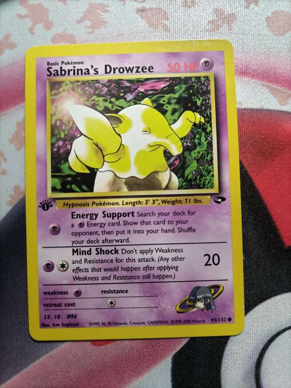Pokemon Trading Card Game - Sabrina's Drowzee [1st Edition] #95 Pokemon Gym Challenge